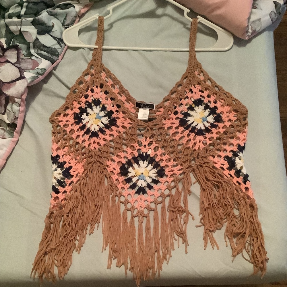 Crochet bikini cover up